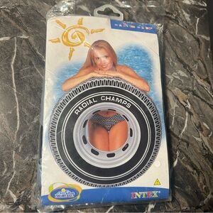 NEW INTEX 2003 Tire Tube Water Pool Floatie Float Radial Champs 36in